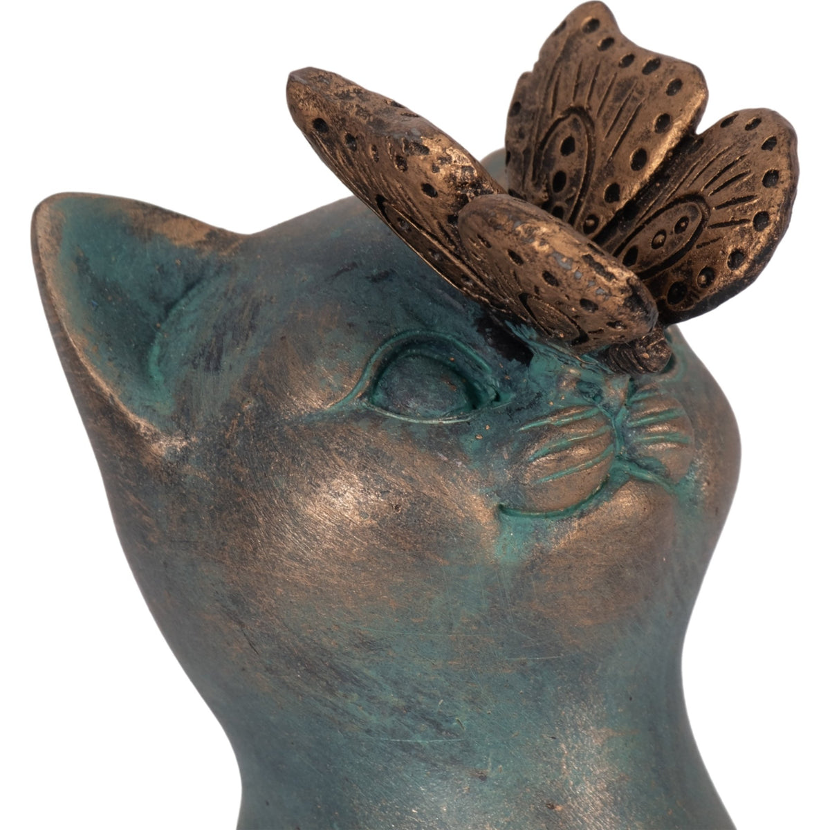 7" Cat With Butterfly On Nose, Multi Table Decors| Sagebrook Home