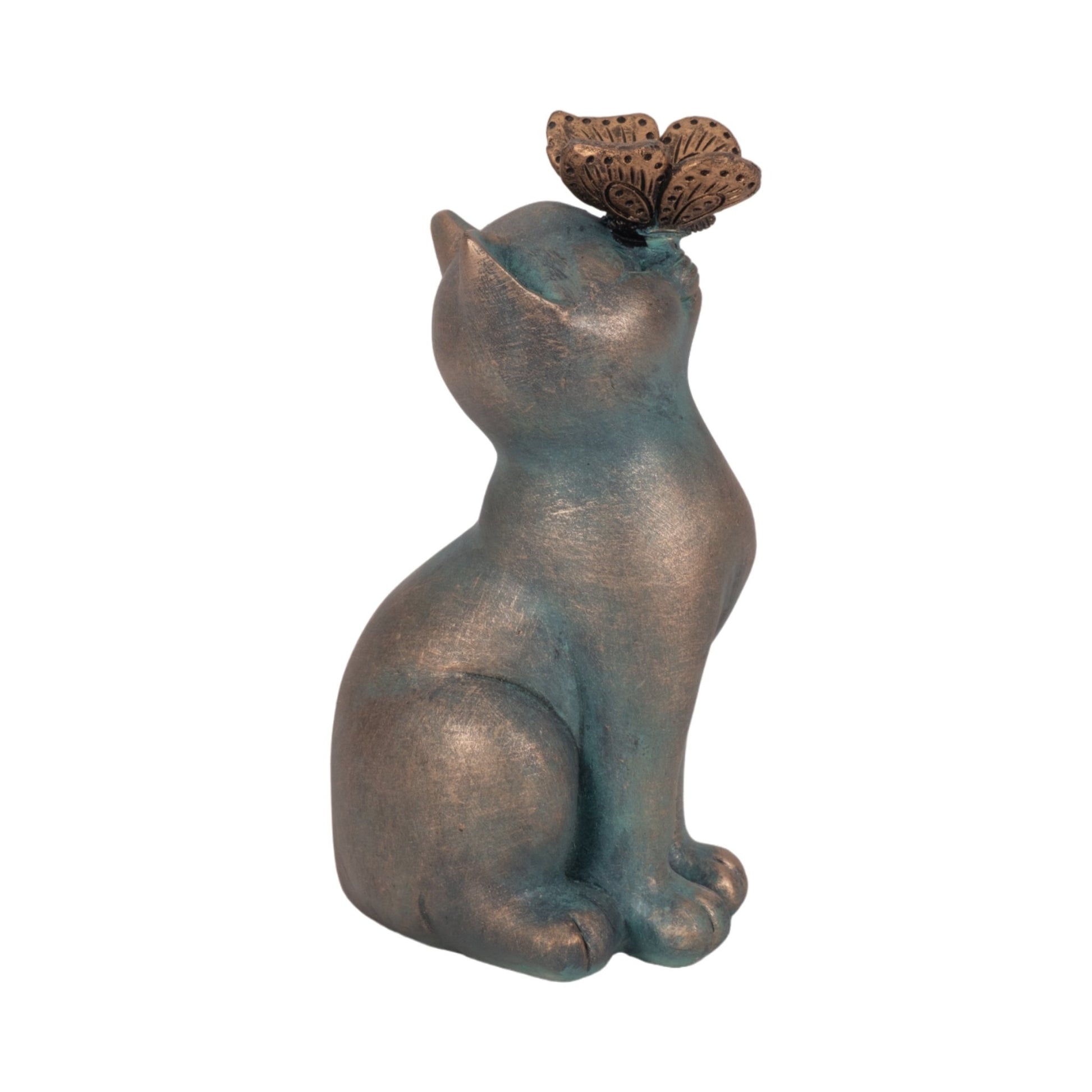 7" Cat With Butterfly On Nose, Multi Table Decors| Sagebrook Home