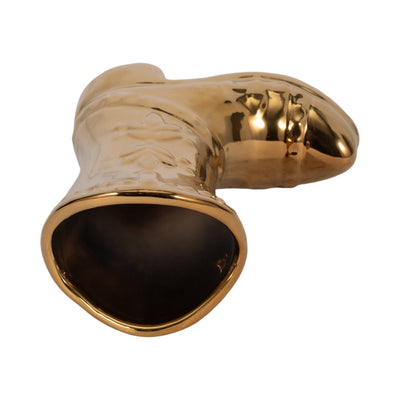 7" Cowboy Boot Vase, Gold - Al Rugaib Furniture