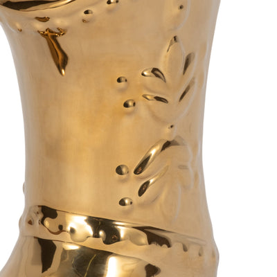 7" Cowboy Boot Vase, Gold - Al Rugaib Furniture