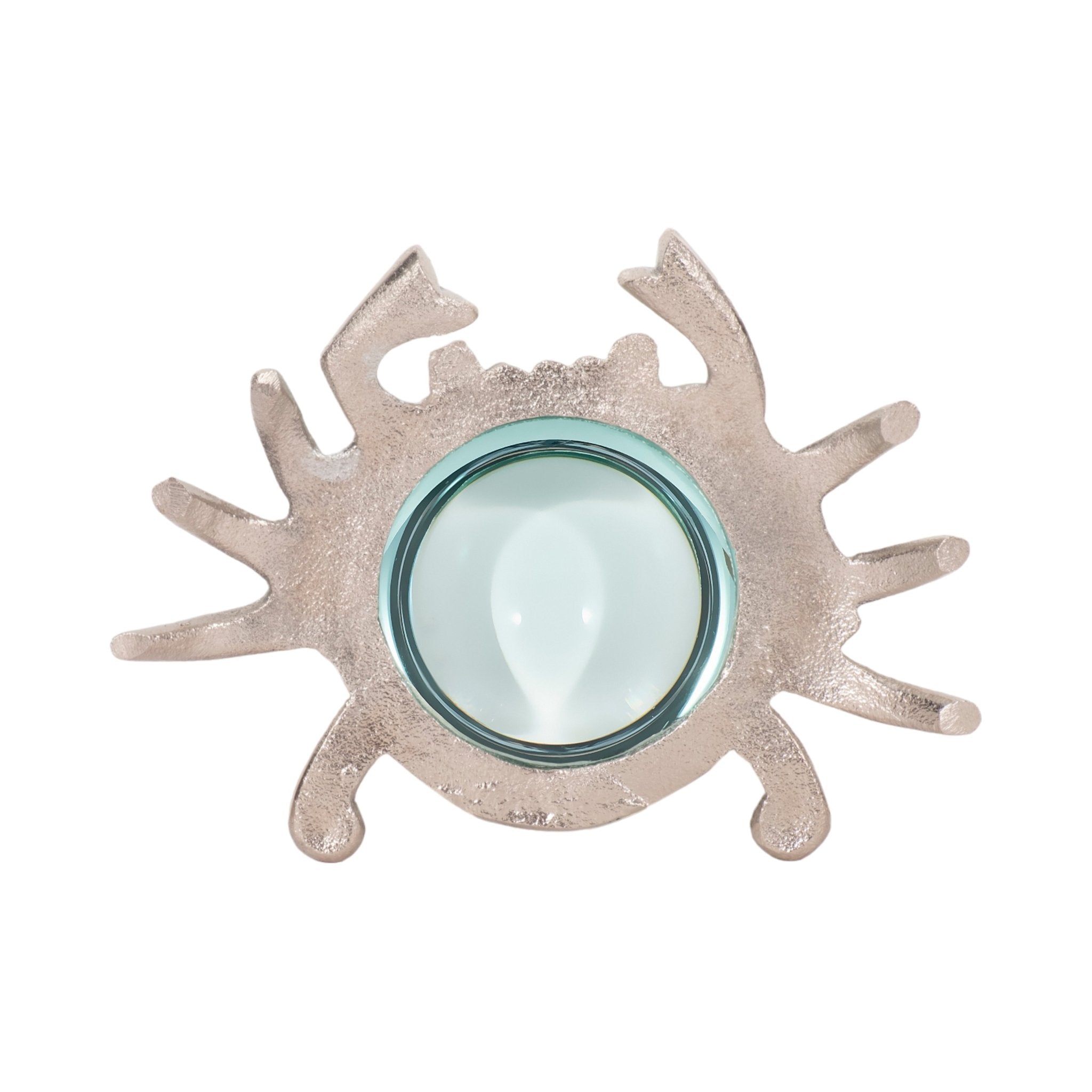 7" Crab Magnifying Glass, Silver Table Decors| Sagebrook Home
