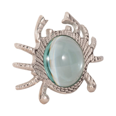 7" Crab Magnifying Glass, Silver - Al Rugaib Furniture