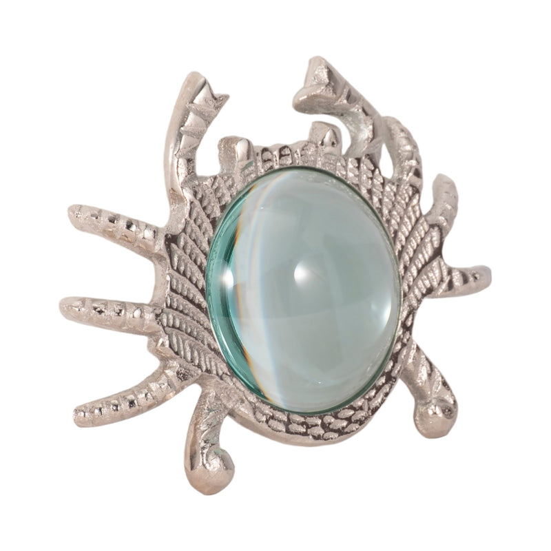 7" Crab Magnifying Glass, Silver - Al Rugaib Furniture