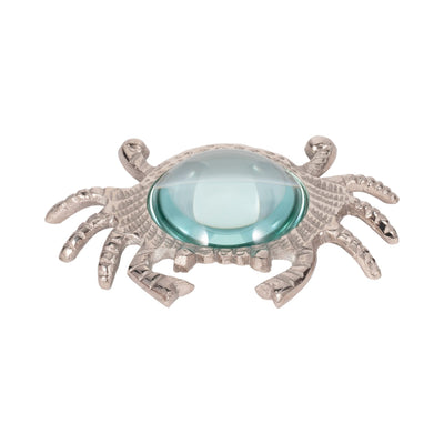 7" Crab Magnifying Glass, Silver - Al Rugaib Furniture