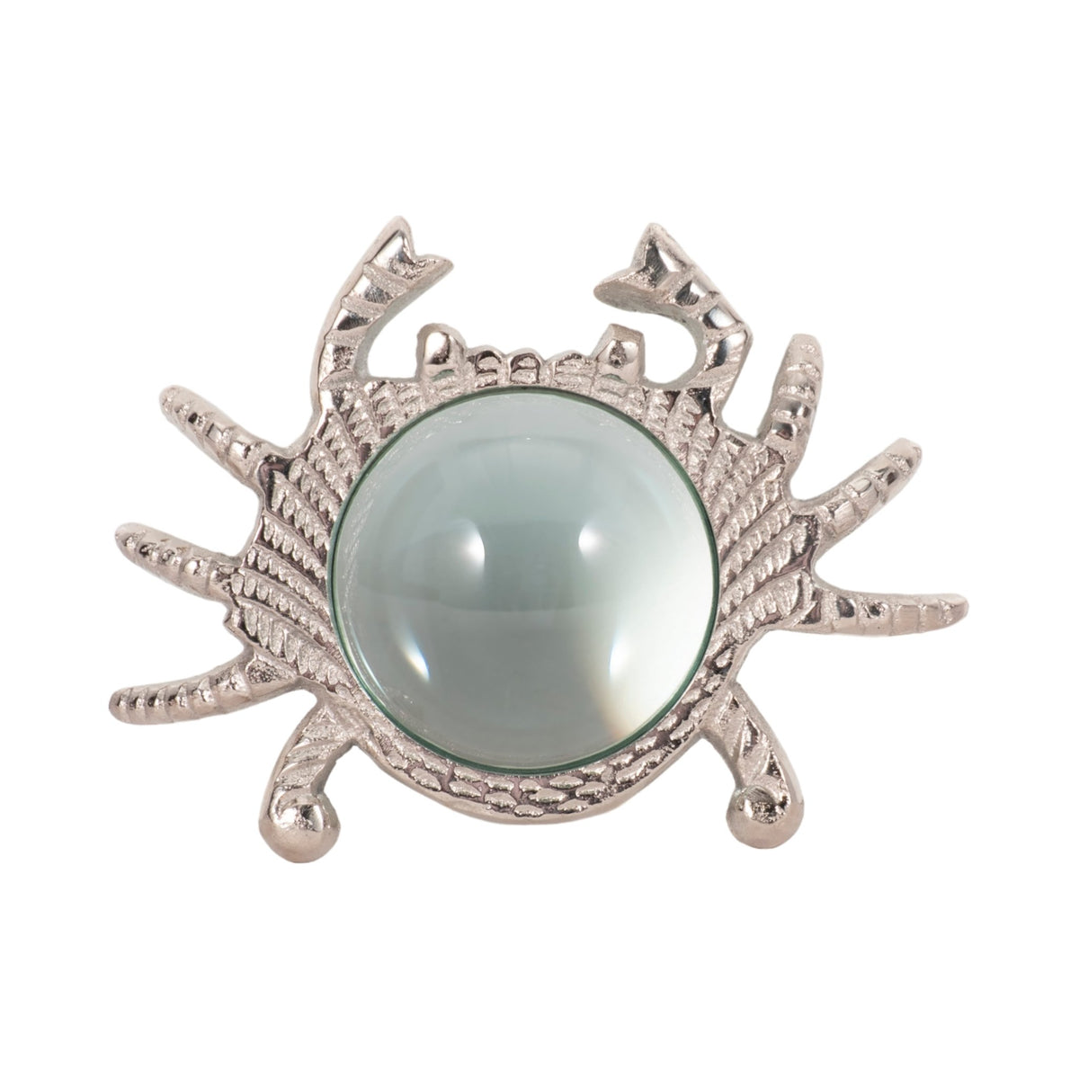 7" Crab Magnifying Glass, Silver Table Decors| Sagebrook Home