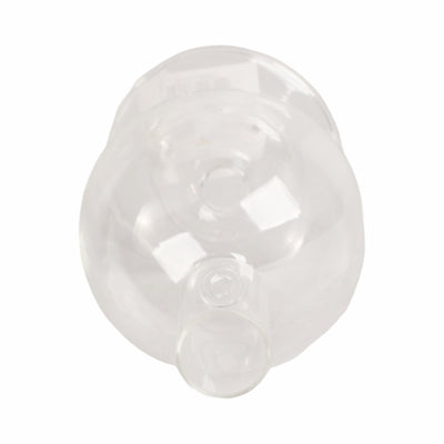 7" Glass Bubble Taper Candle Holder, Clear - Al Rugaib Furniture