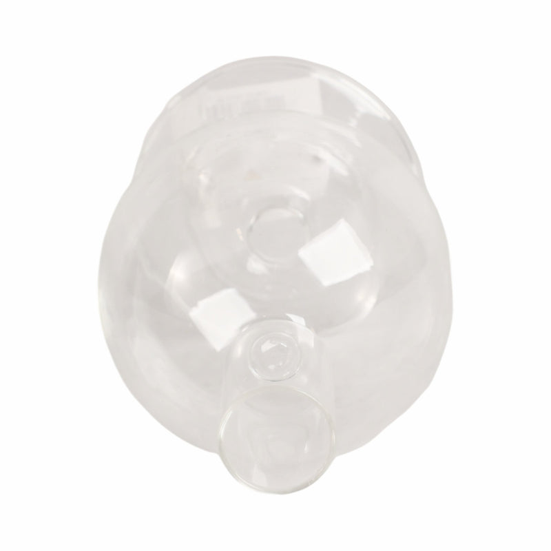 7" Glass Bubble Taper Candle Holder, Clear - Al Rugaib Furniture