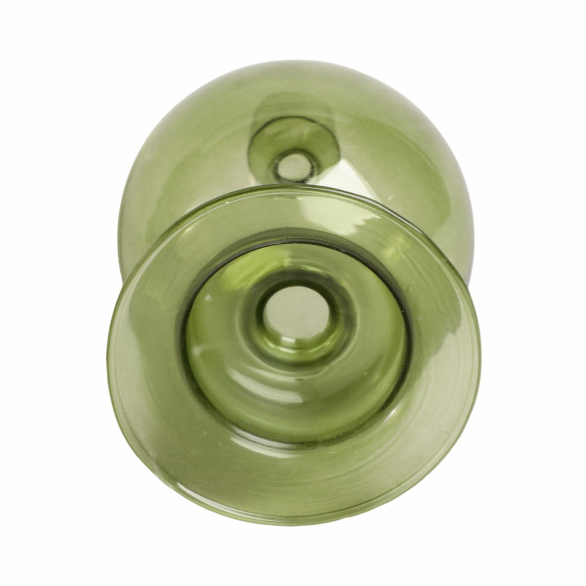 7" Glass Bubble Taper Candle Holder, Olive Candle Holders| Sagebrook Home