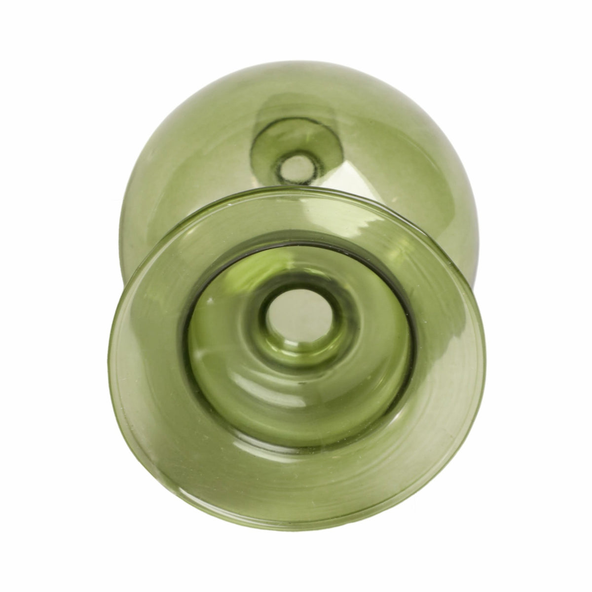 7" Glass Bubble Taper Candle Holder, Olive Candle Holders| Sagebrook Home