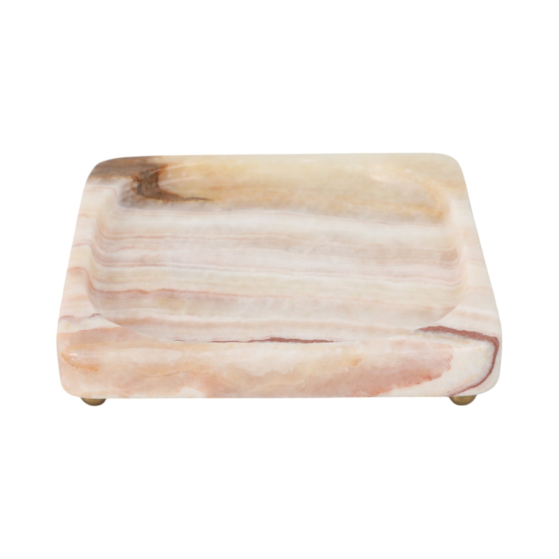 7" Honey Onyx Deco Tray Table Decors| Sagebrook Home