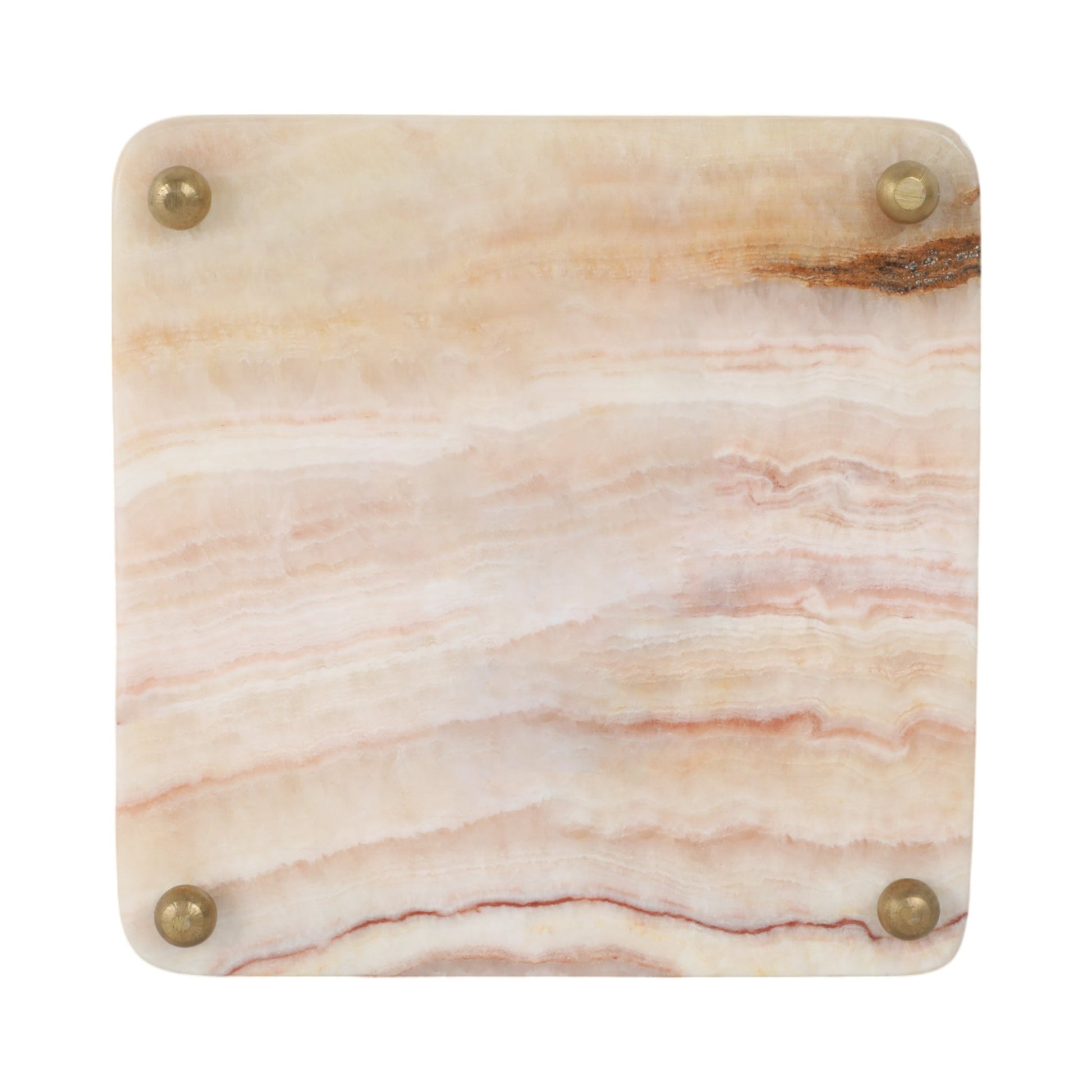 7" Honey Onyx Deco Tray Table Decors| Sagebrook Home