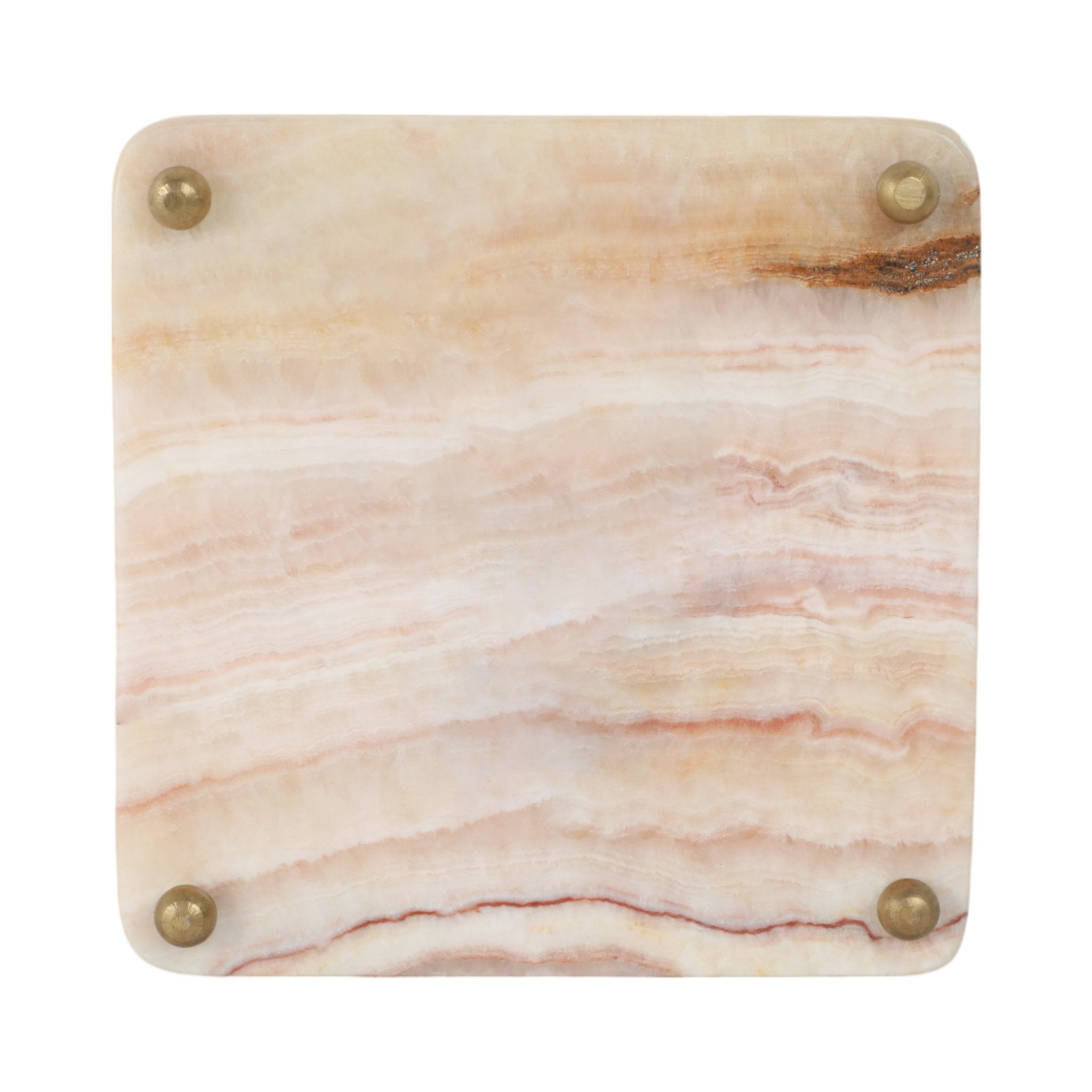 7" Honey Onyx Deco Tray Table Decors| Sagebrook Home