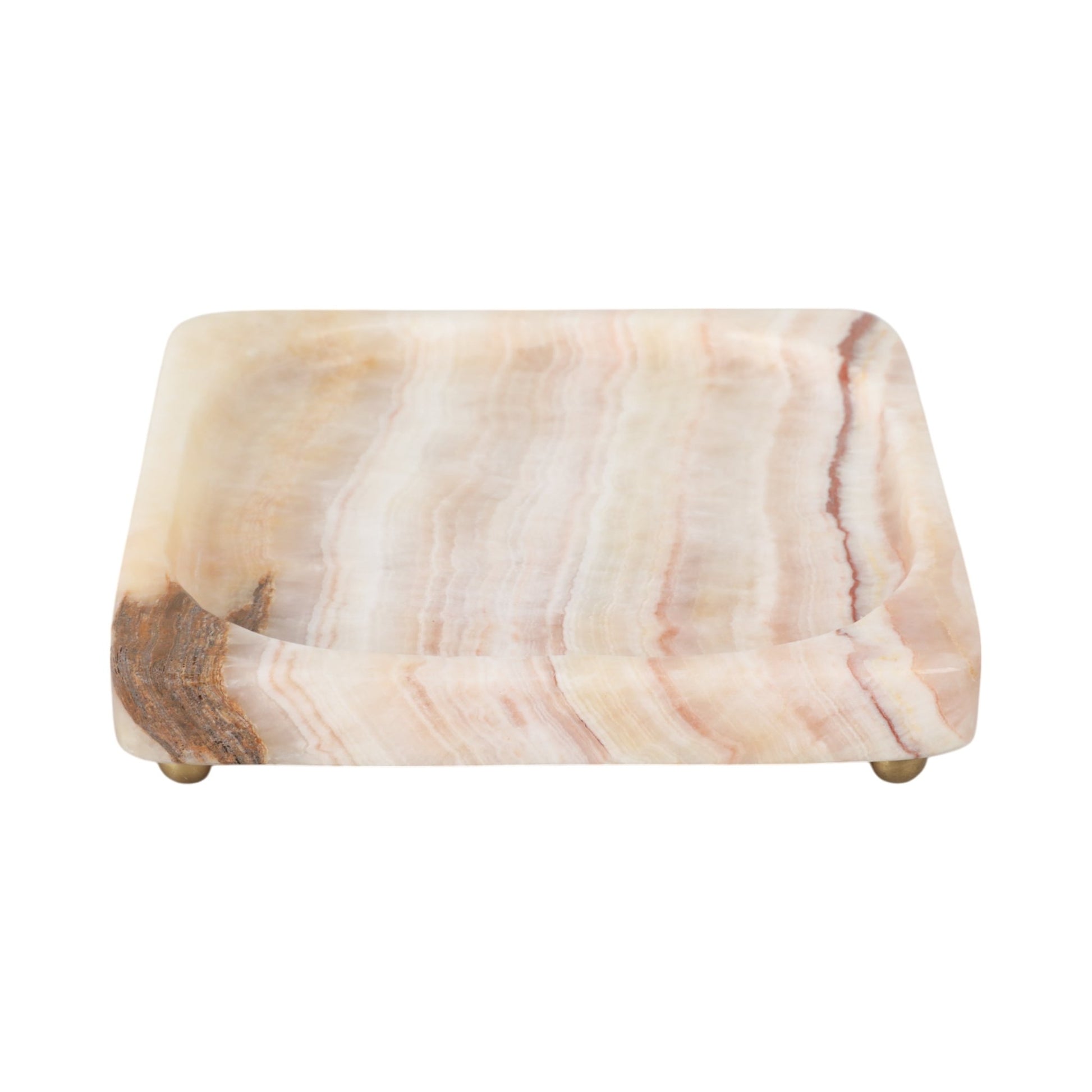 7" Honey Onyx Deco Tray Table Decors| Sagebrook Home