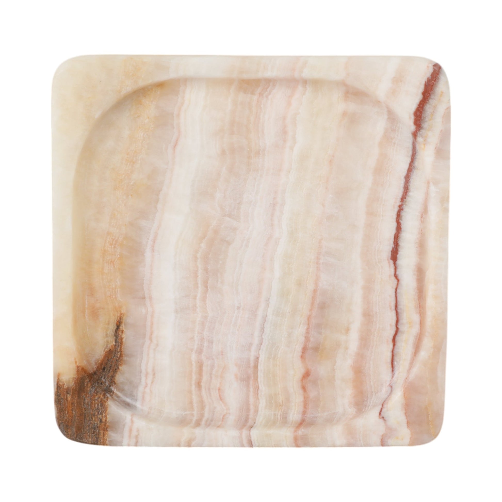 7" Honey Onyx Deco Tray Table Decors| Sagebrook Home