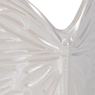 7" Iridescent Butterfly Planter, Ivory - Al Rugaib Furniture