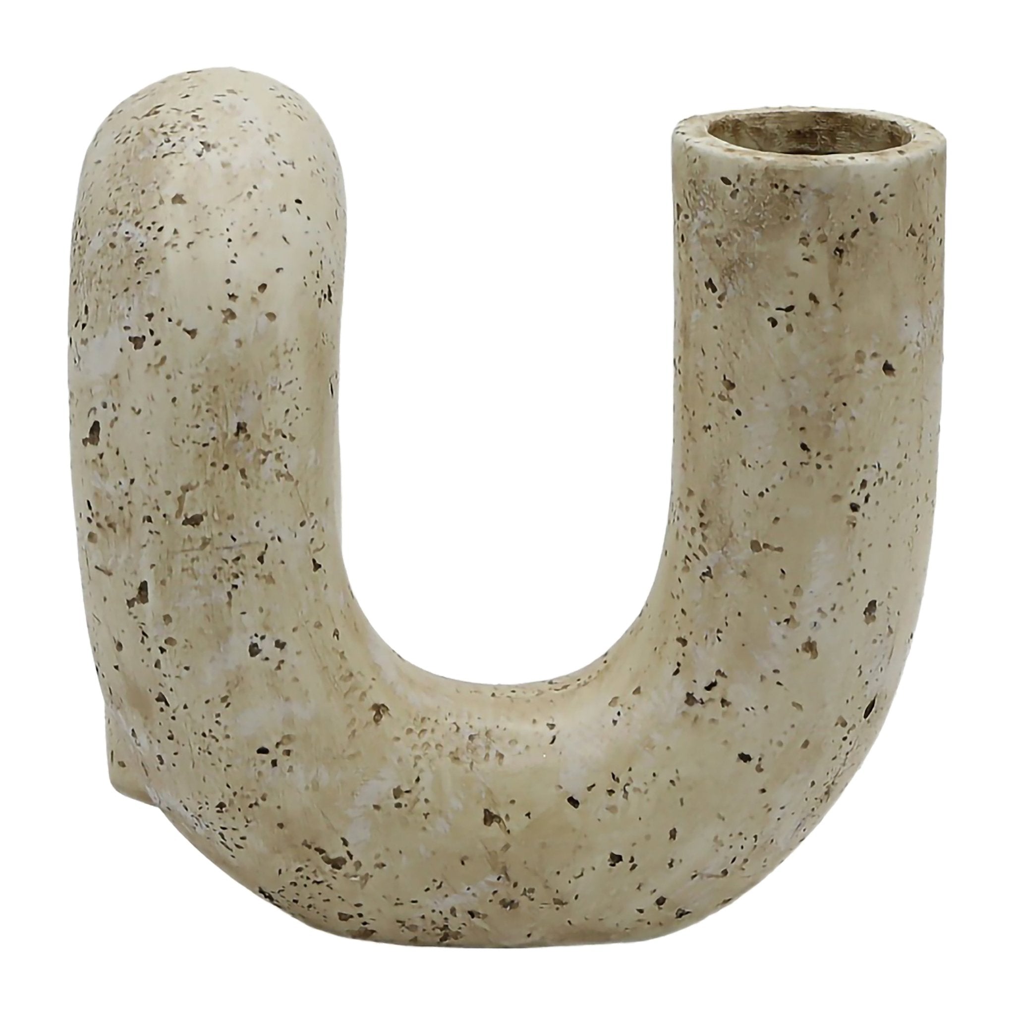 7" KARNORA CURLY VASE, NATURAL Vases and Jars| Sagebrook Home