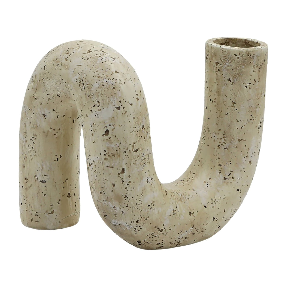 7" KARNORA CURLY VASE, NATURAL Vases and Jars| Sagebrook Home