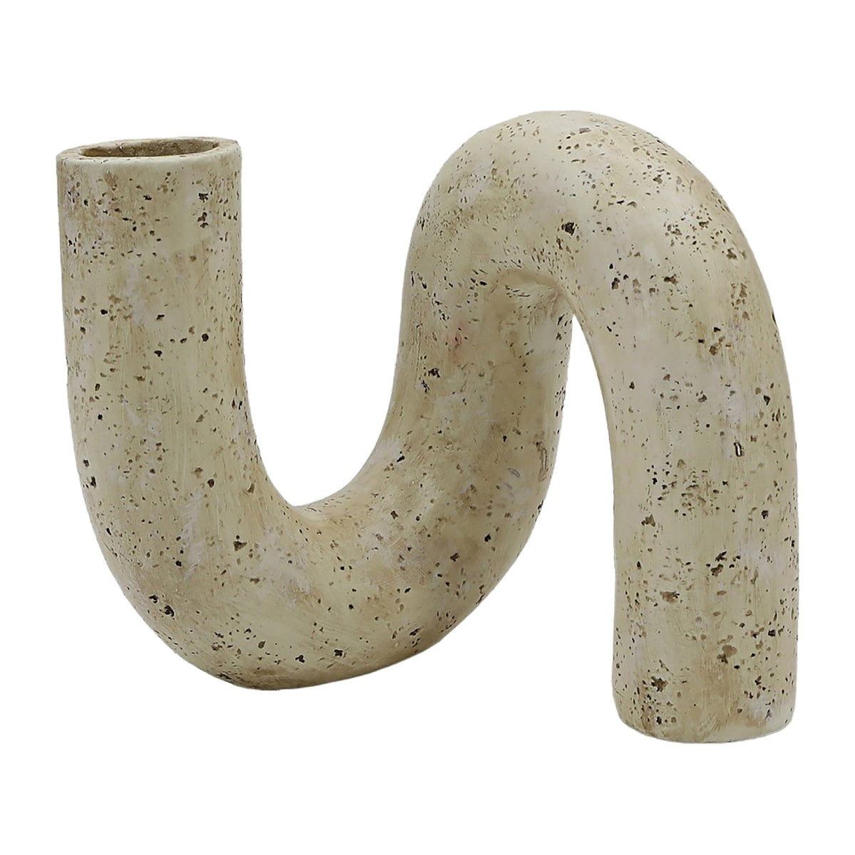 7" KARNORA CURLY VASE, NATURAL Vases and Jars| Sagebrook Home