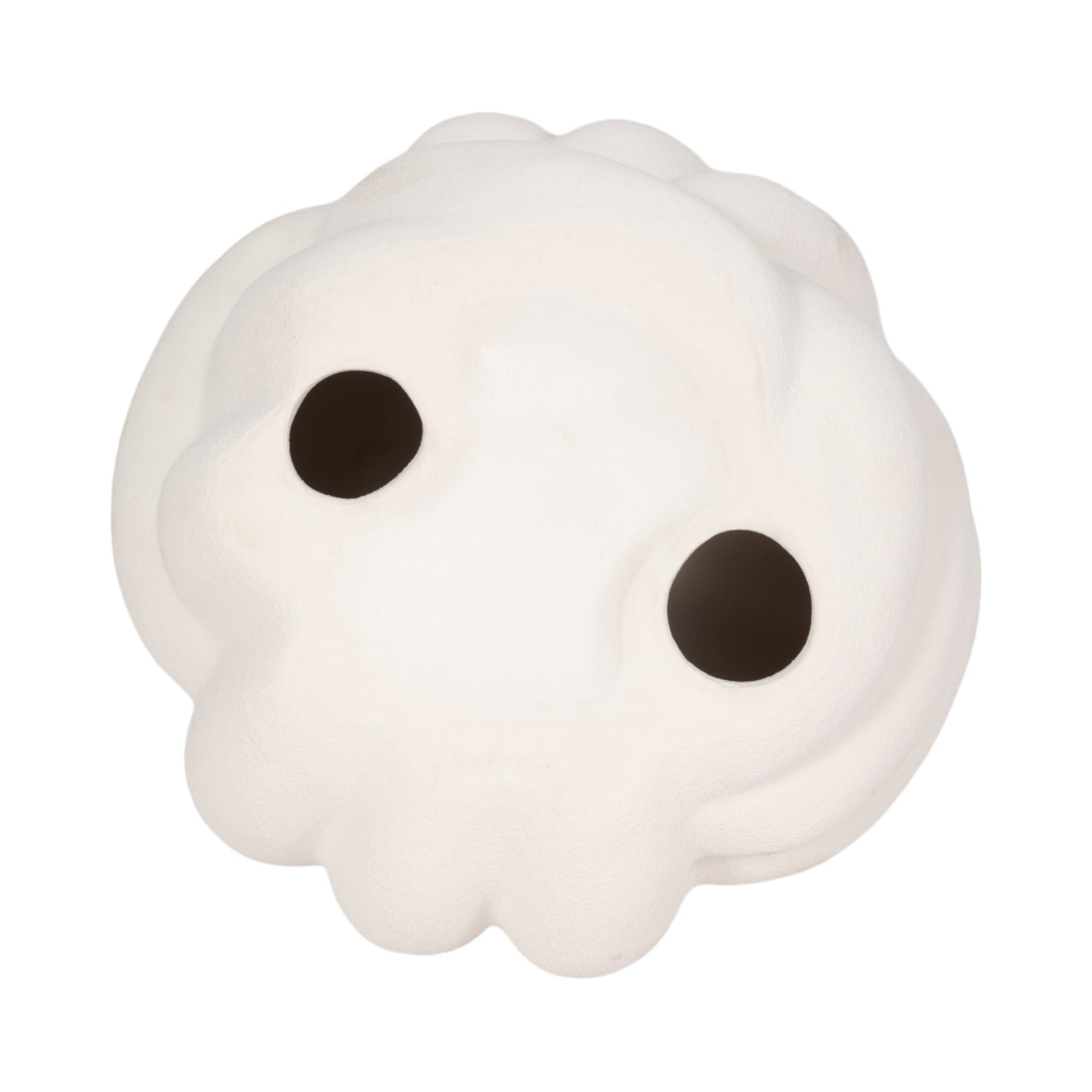 7" KNOT ORB ROUGH TEXTURE, WHITE Table Decors| Sagebrook Home