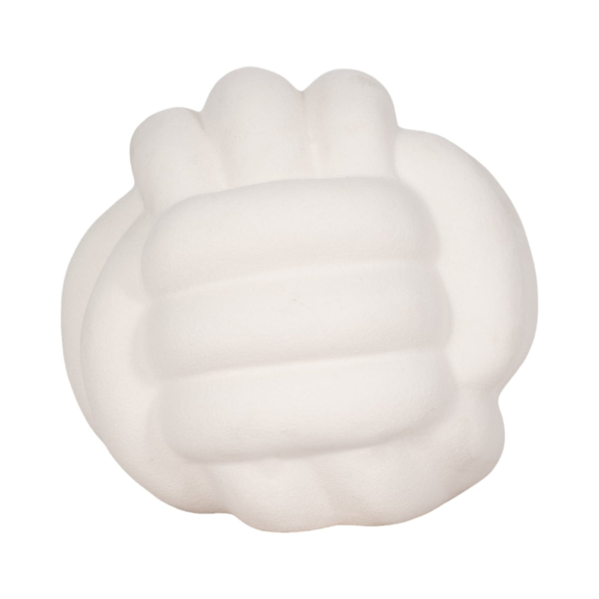7" KNOT ORB ROUGH TEXTURE, WHITE Table Decors| Sagebrook Home