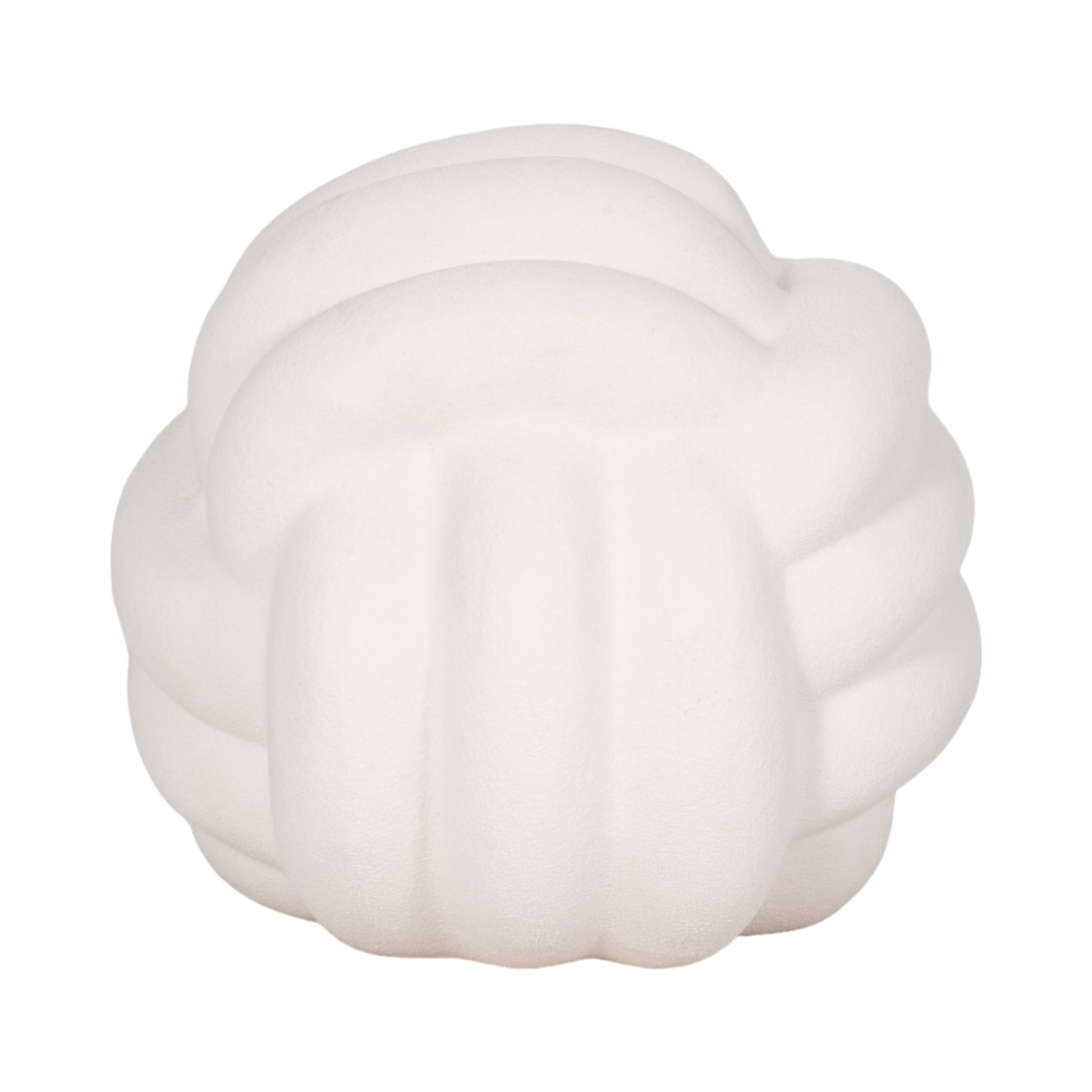 7" KNOT ORB ROUGH TEXTURE, WHITE Table Decors| Sagebrook Home