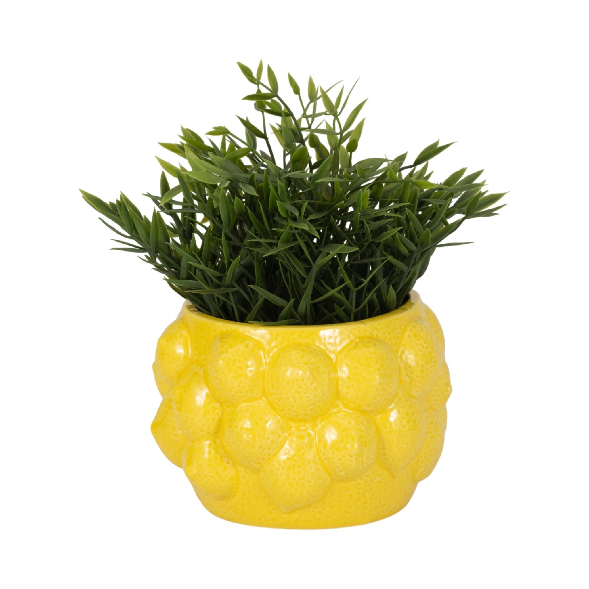 7" Lemons Flower Pot, Yellow Planter| Sagebrook Home