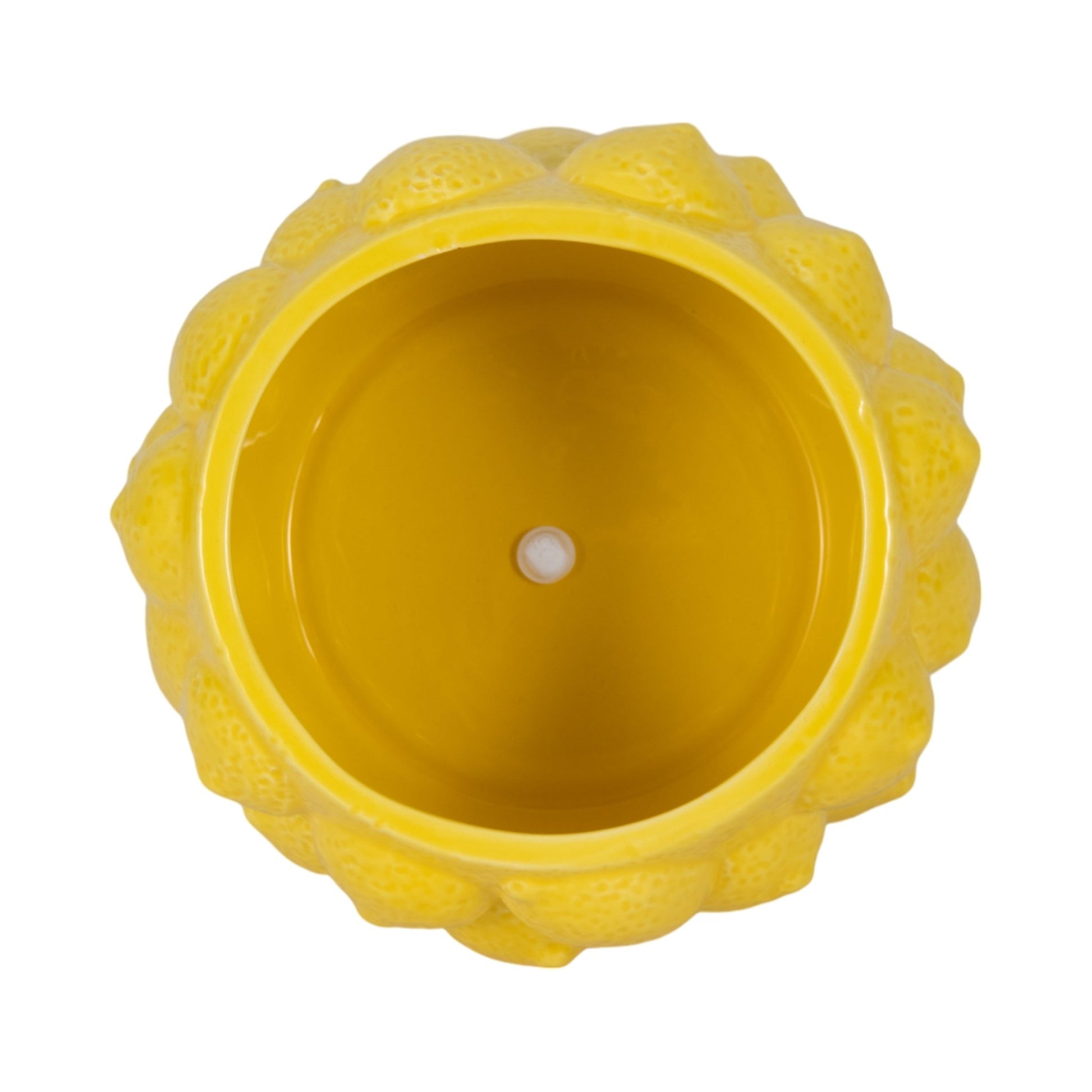 7" Lemons Flower Pot, Yellow Planter| Sagebrook Home