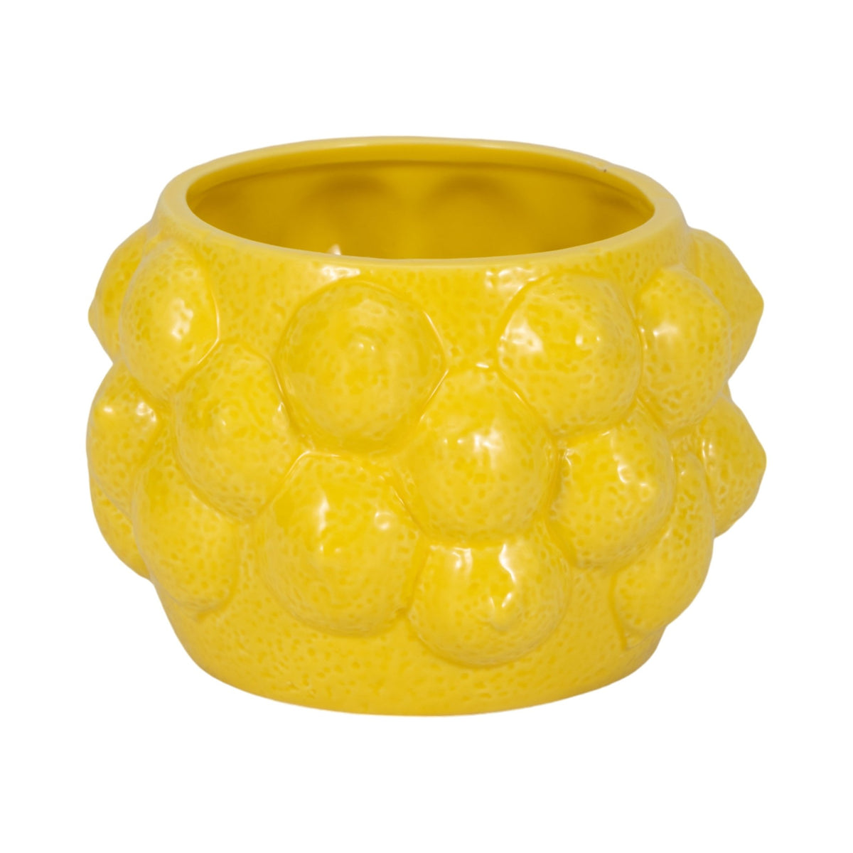 7" Lemons Flower Pot, Yellow Planter| Sagebrook Home