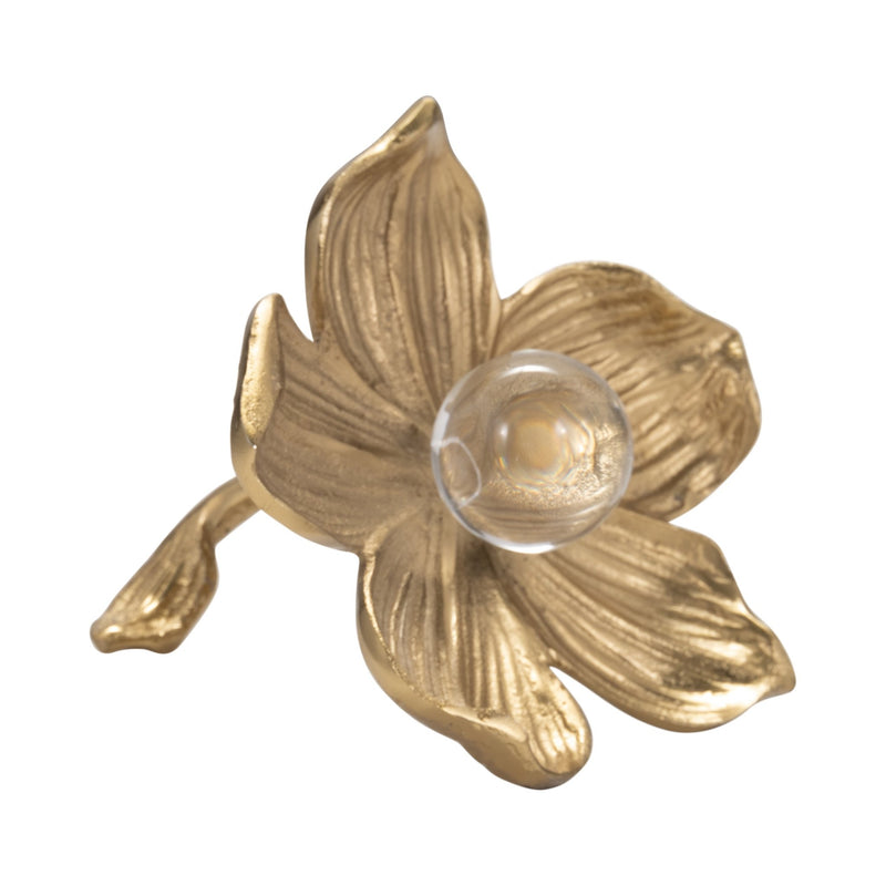 7" Rommie Gold Flower - Al Rugaib Furniture