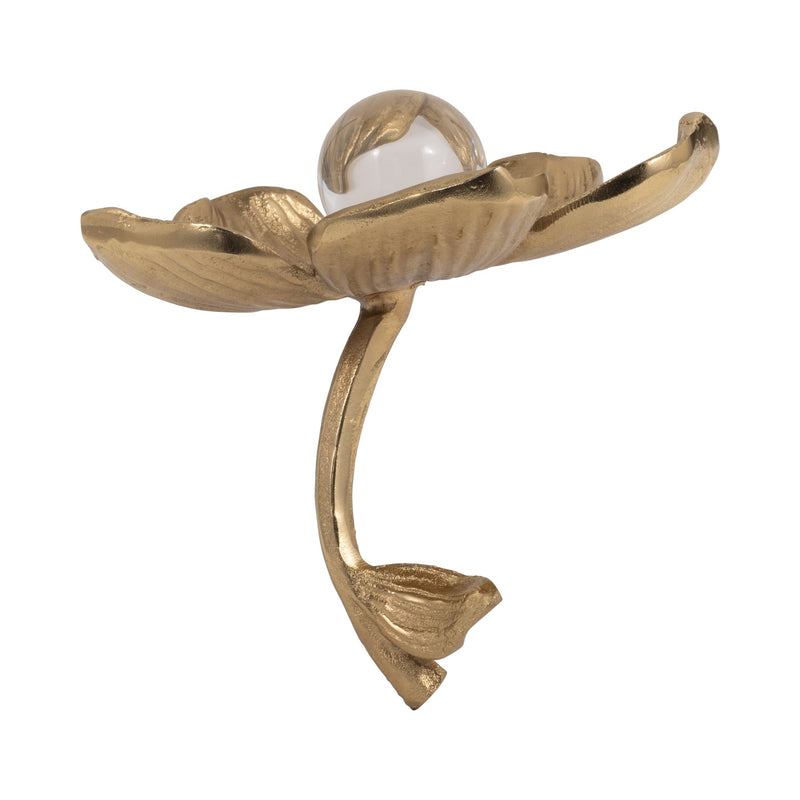 7" Rommie Gold Flower - Al Rugaib Furniture