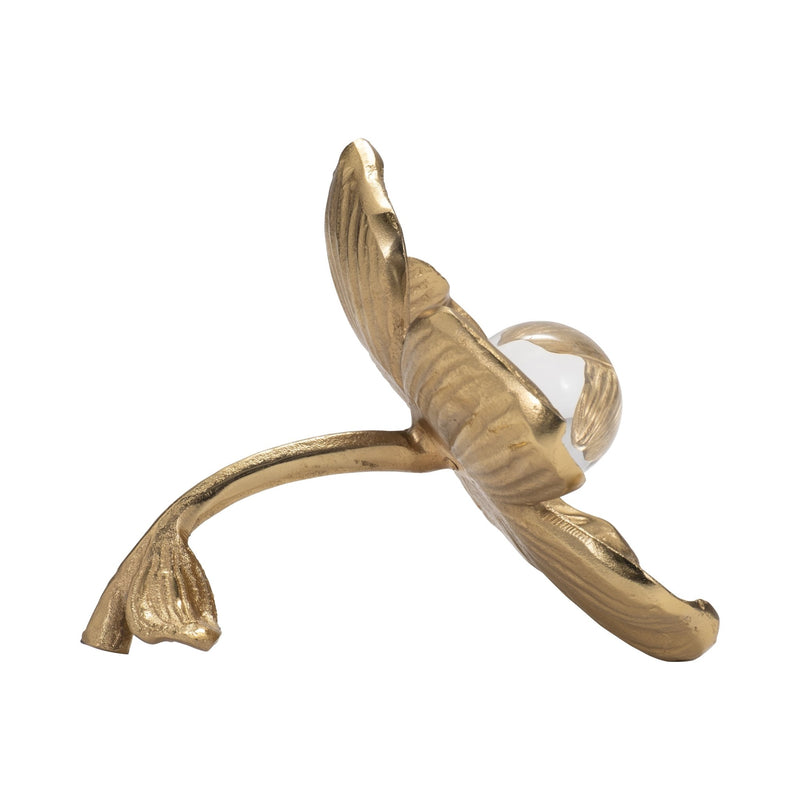 7" Rommie Gold Flower - Al Rugaib Furniture