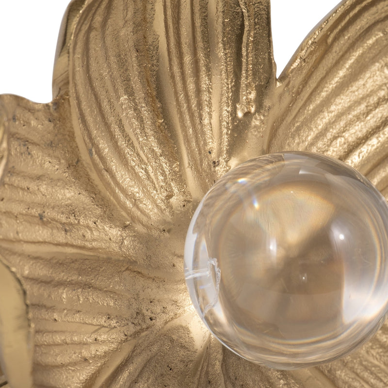 7" Rommie Gold Flower - Al Rugaib Furniture