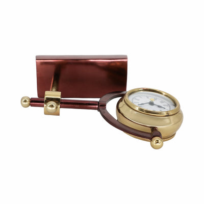 7" Tia Gold Desk Clock - Al Rugaib Furniture