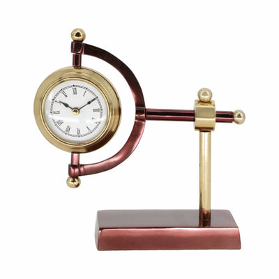 7" Tia Gold Desk Clock - Al Rugaib Furniture