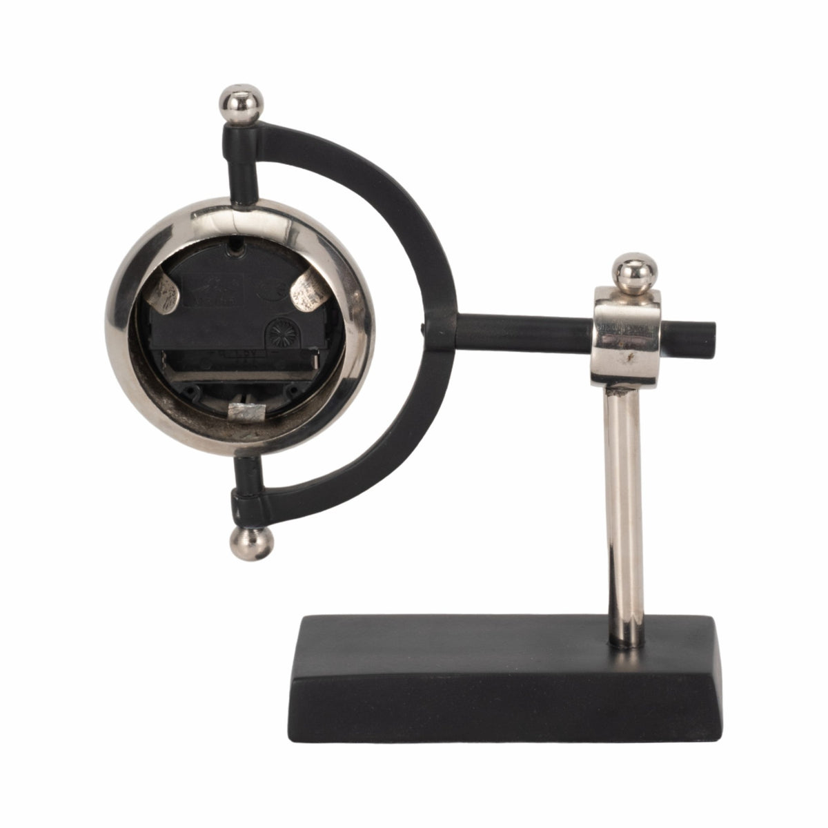 7" Tia Silver Desk Clock Table Decors| Sagebrook Home