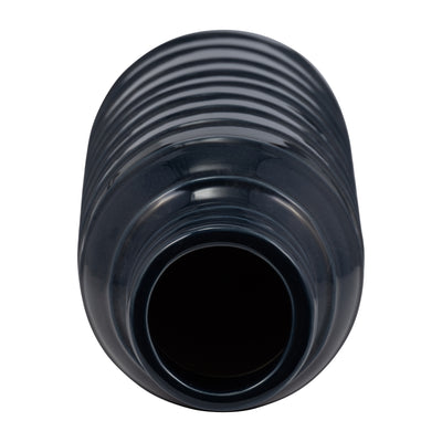 CER, 17H TRIBAL VASE, NAVY BLUE