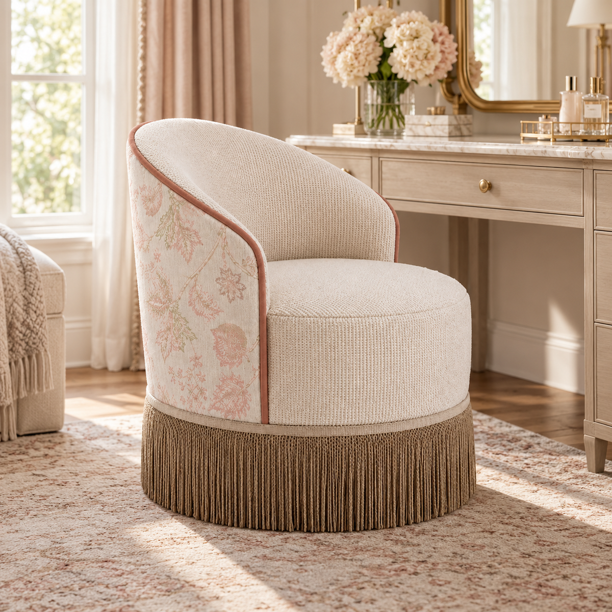 Alpine Retreat Vanity Swivel Chair