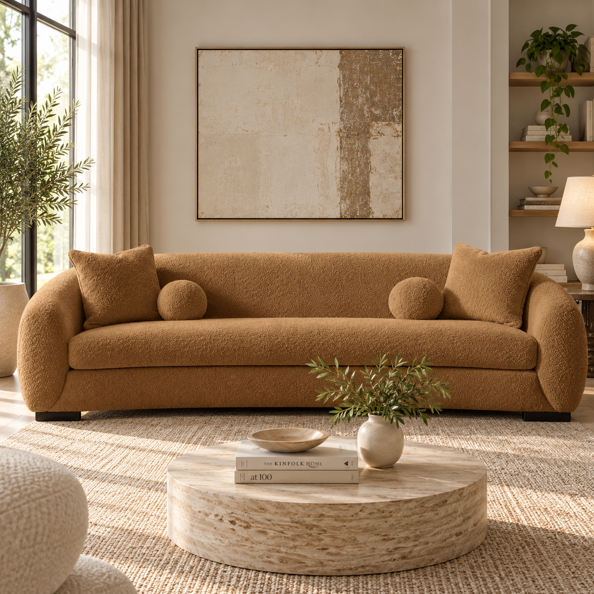 Boucle Sofa ( 250W / 280W /  300W ) - Bouclé