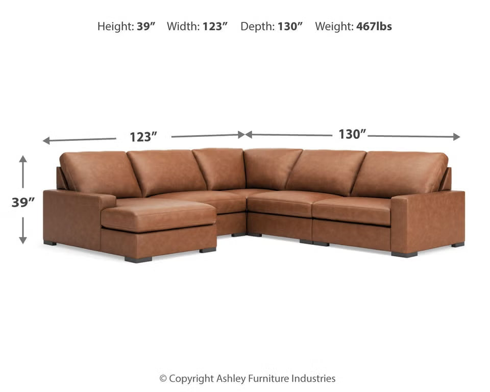 Calden 5-Piece Sectional with Chaise Sectionals| Ashley Homestore
