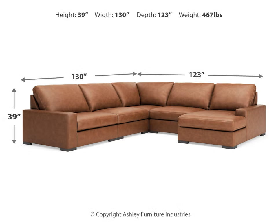 Calden 5-Piece Sectional with Chaise Sectionals| Ashley Homestore