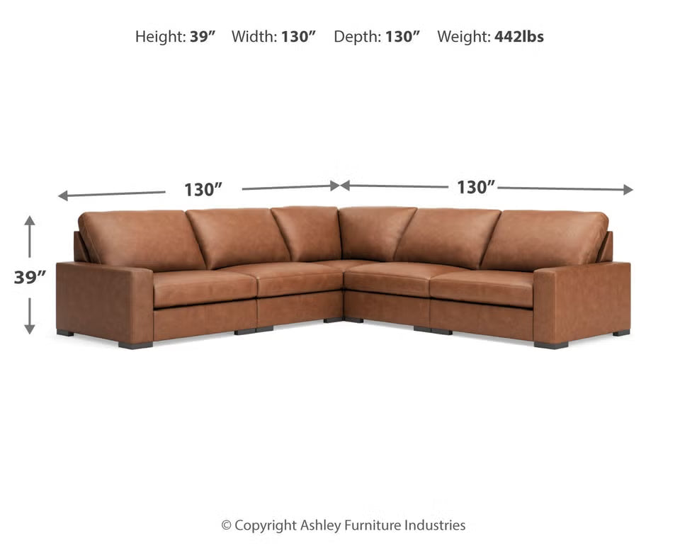 Calden 5-Piece Sectional Sectionals| Ashley Homestore
