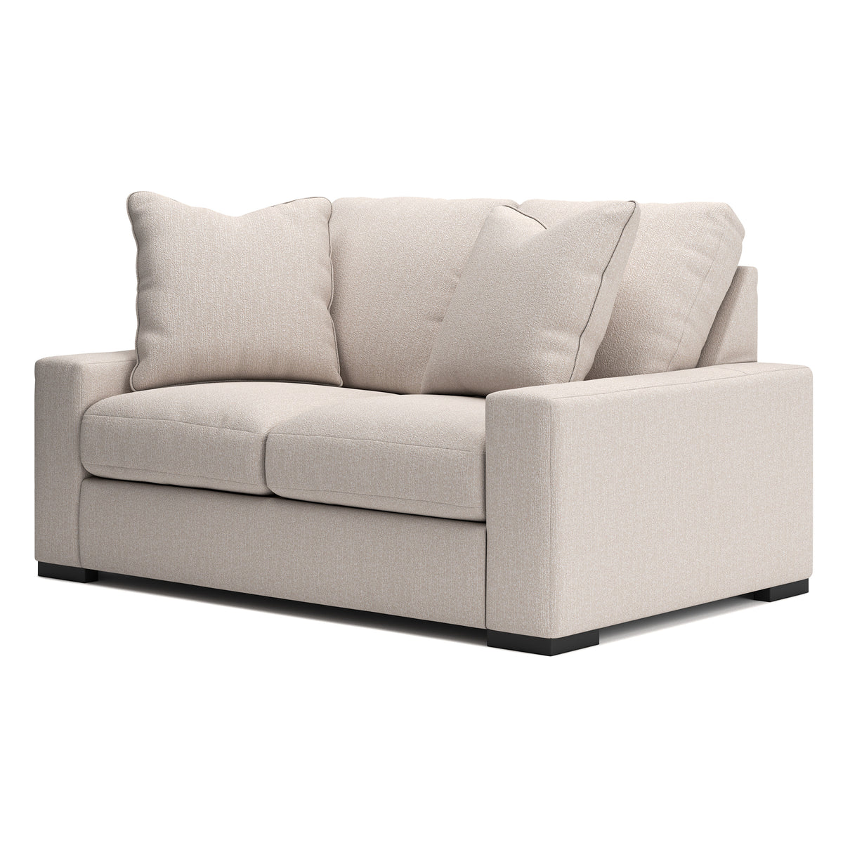 Calden Sofa Set with 2 Free Dual Table Lamp Black