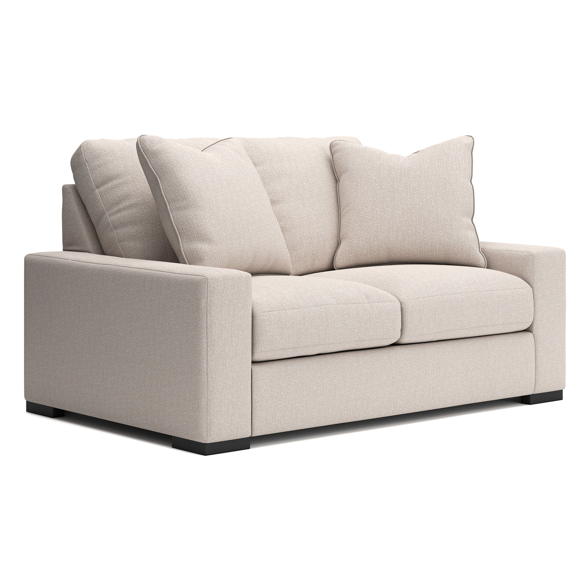 Calden Sofa Set with 2 Free Dual Table Lamp Black