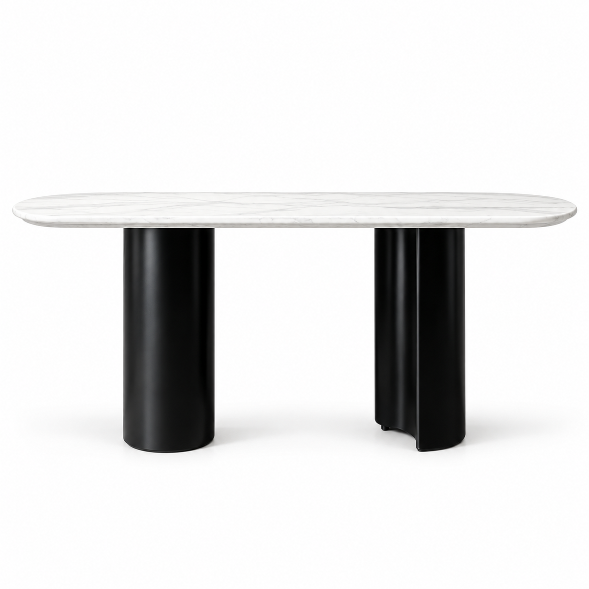 Twirl White Black Bar Table - 152 Cm TOP