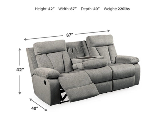 REC Sofa w/Drop Down Table