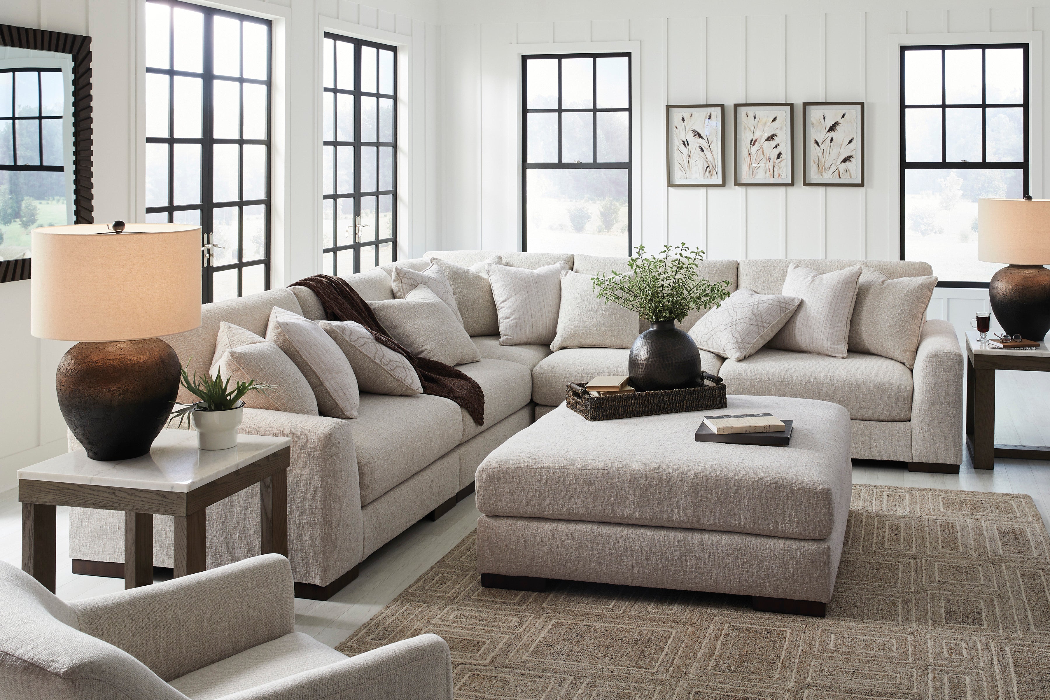 Cavella  Oversized Ottoman