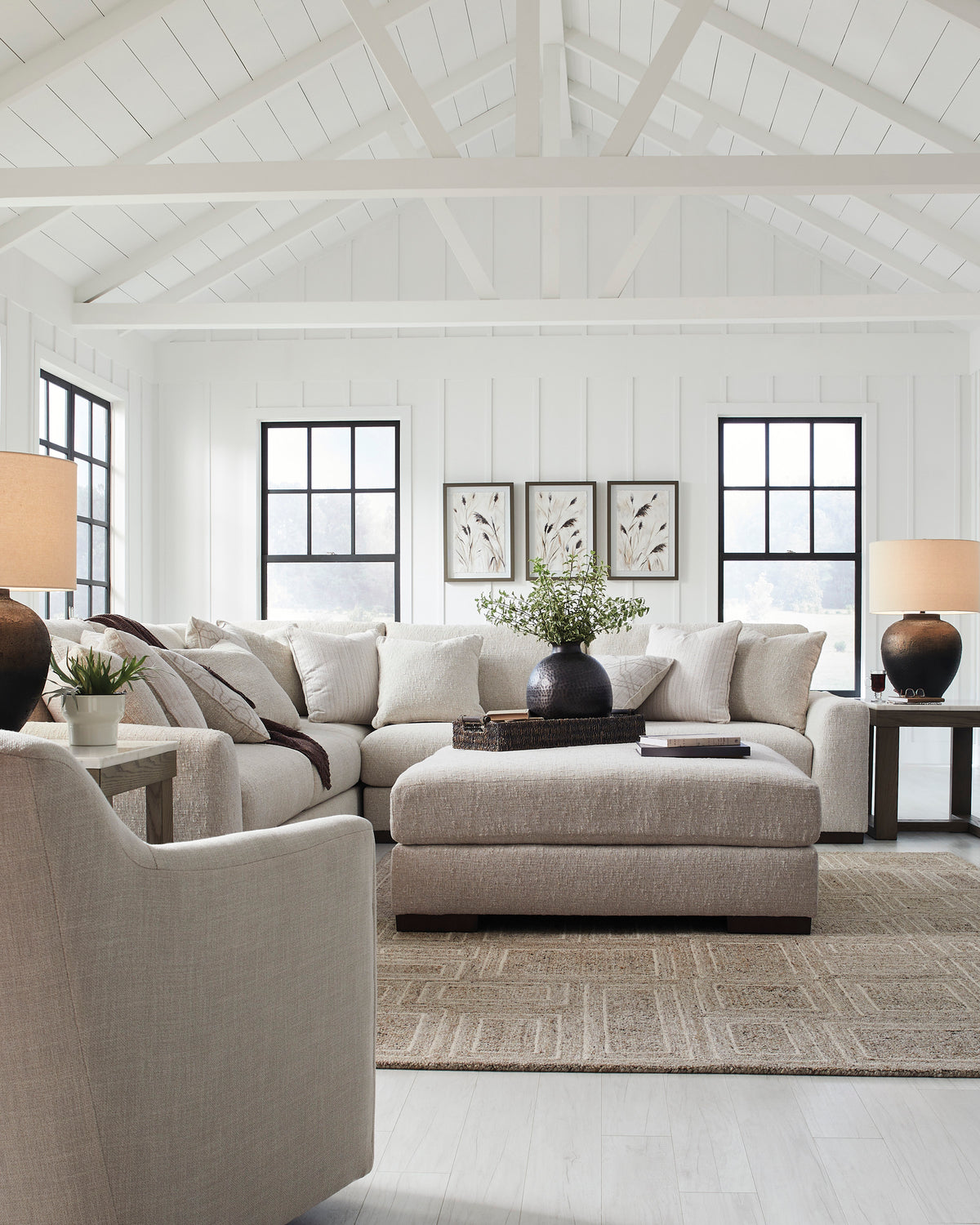 Cavella  Oversized Ottoman
