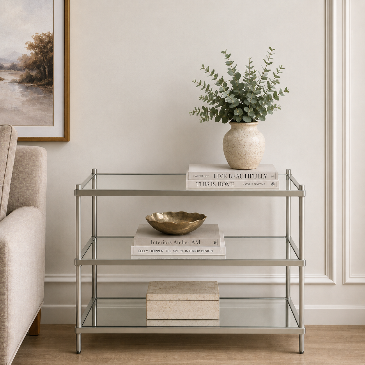 Modern 3-Tier Side Table