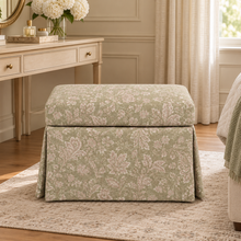 Alpine Retreat Green Ottoman