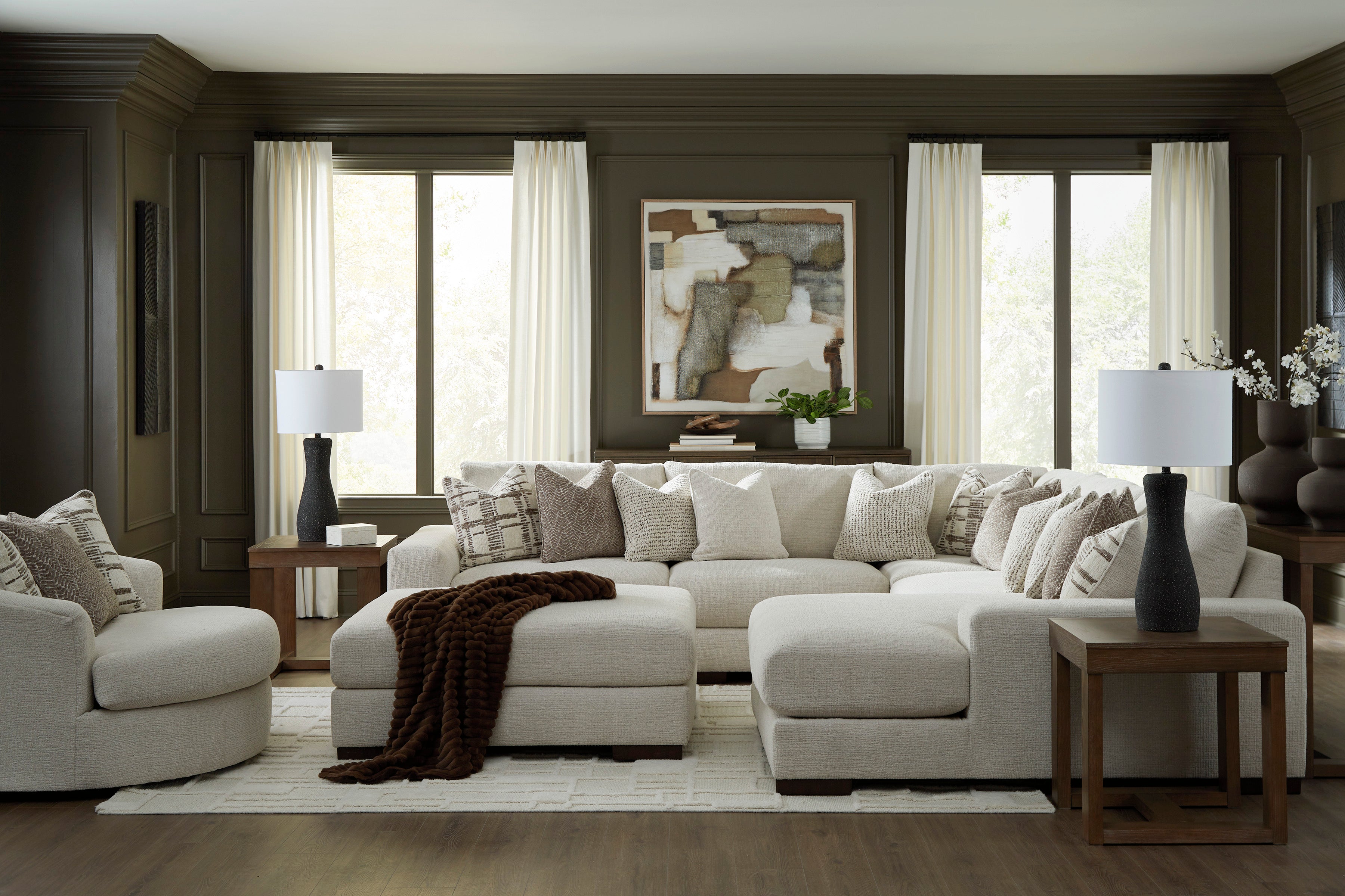 Barrelton  Oversized Ottoman